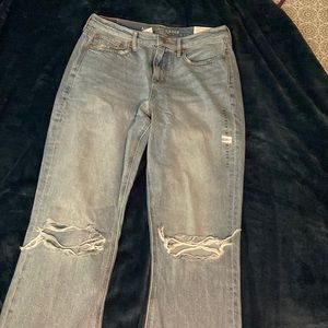 A&E Comfort Stretch Waistband, 90s Bootcut, bright blue, size 10/30W Long